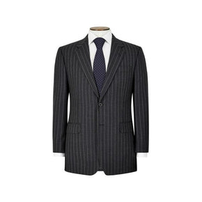 Enzo 36 Black Pin Stripe Suit (7092740587609)