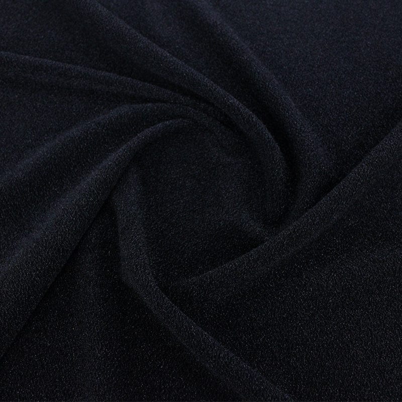 EVENING WEAR Dress Fabrics Black Disco Inferno Glitter Fabric 140cm (7263406260313)