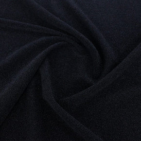 EVENING WEAR Dress Fabrics Black Disco Inferno Glitter Fabric 140cm (7263406260313)