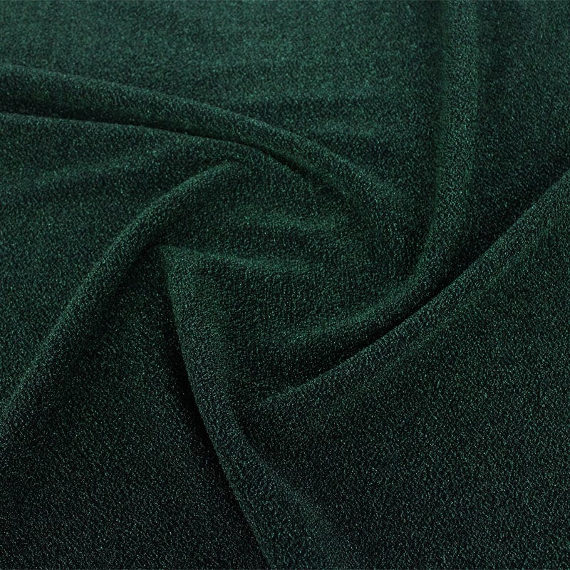 EVENING WEAR Dress Fabrics Bottle Green Disco Inferno Glitter Fabric 140cm (7263406260313)