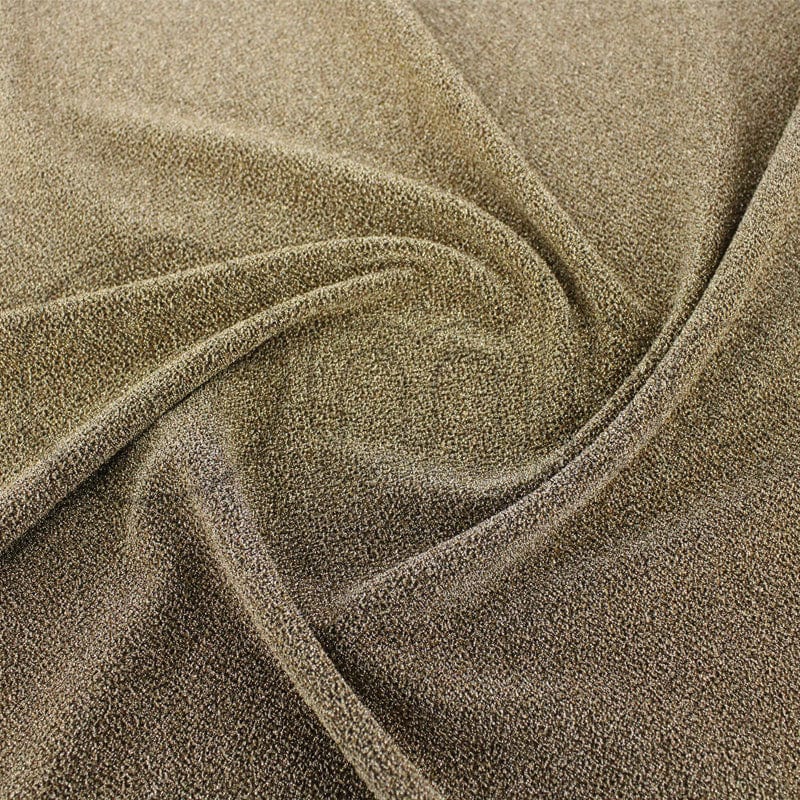 EVENING WEAR Dress Fabrics Bronze Disco Inferno Glitter Fabric 140cm (7263406260313)