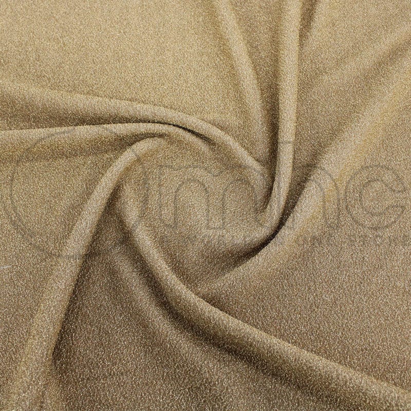 EVENING WEAR Dress Fabrics Gold Disco Inferno Glitter Fabric 140cm (7263406260313)