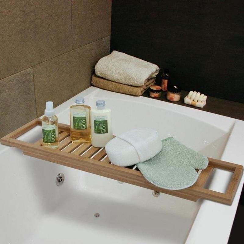 Excellent Houseware bamboo Excellent Houseware Bamboo Bath Rack 65x15x4cm (6928763945049)