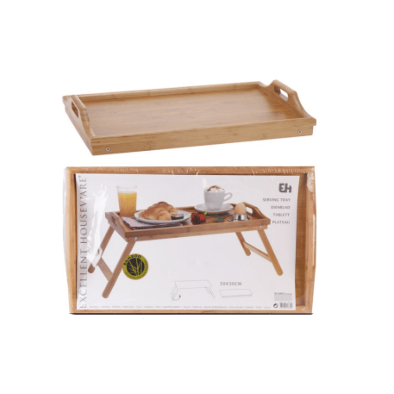 Excellent Houseware Tray Bamboo Excellent Houseware Tray Breakfast Bamboo 50x30 (6929462427737)