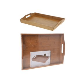 Excellent Houseware Tray Bamboo Excellent Houseware Tray Rectangular 44x29.5x5 (6929454104665)