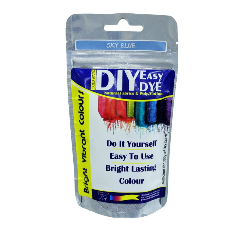 FABRIC DYE Habby Sky Blue Diy Easy Natural Fabric And Poly/Cotton Dye (6561894596697)