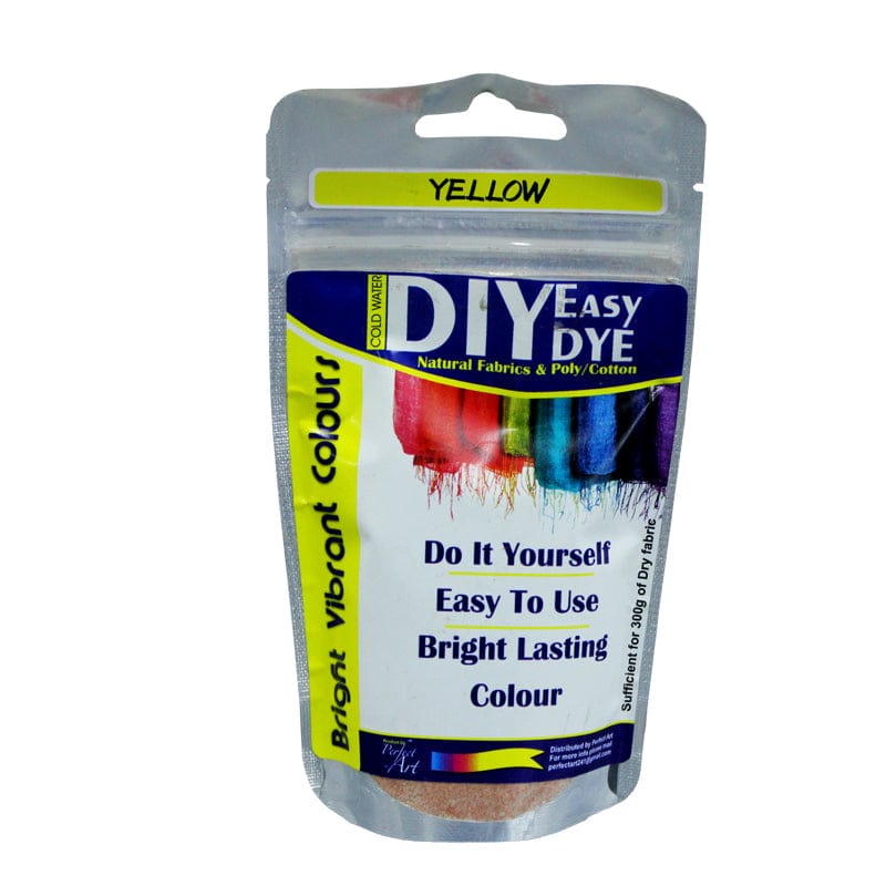 FABRIC DYE Habby Yellow Diy Easy Natural Fabric And Poly/Cotton Dye (6561894596697)