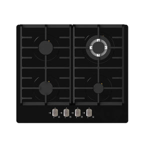 Falco Gas Hob Falco 60cm 4 Burner Black Gas On Glass Hob - FAL-BGH-60 (7238153928793)