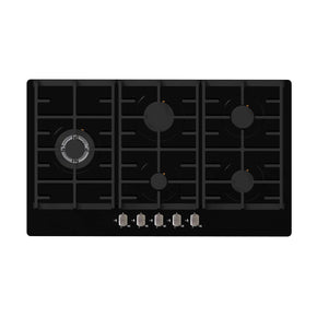 Falco Gas Hob Falco 90cm Hob Black Glass Gas FAL-BGH-90 (7238158450777)