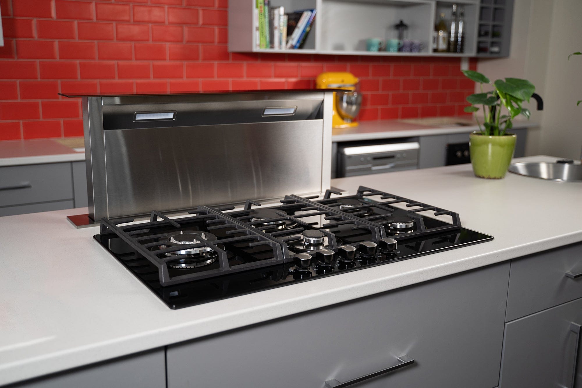 Falco Gas Hob Falco 90cm Hob Black Glass Gas FAL-BGH-90 (7238158450777)