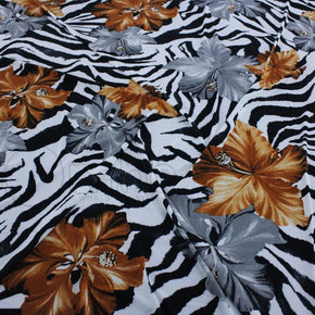 FDY PRINTS Dress Fabrics Printed Puff FDY Fabric 150cm (7174406144089)