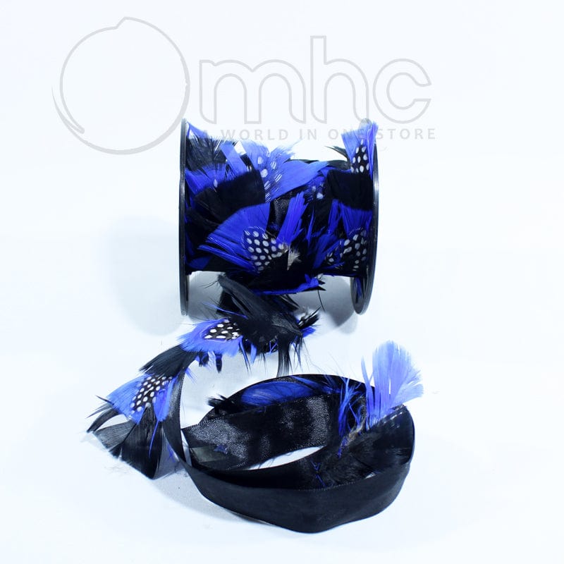 FEATHERS Feathers Royal Guinea Fowl Feather Trimming (7143108870233)