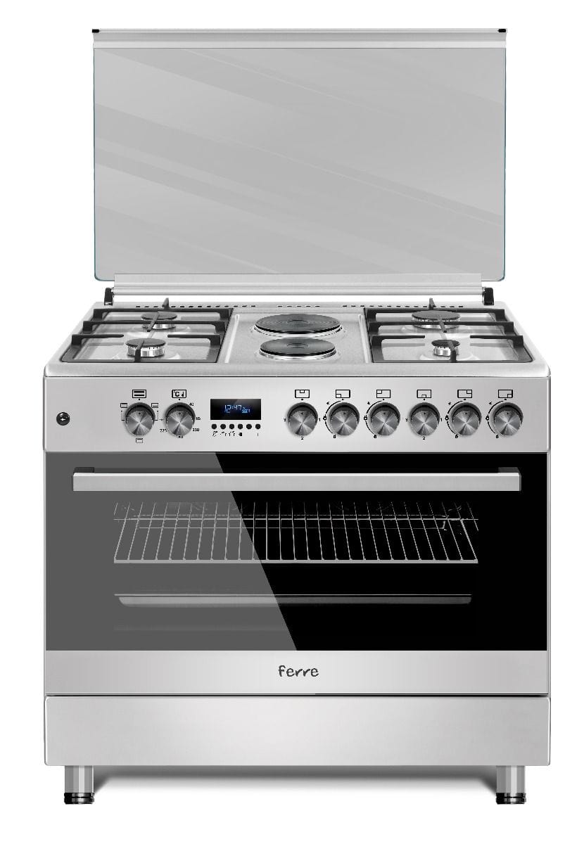 Ferre Gas Stove Ferre 90cm Silver  Gas Stove F9S42E3.FDIDTLC.1 (7057517248601)
