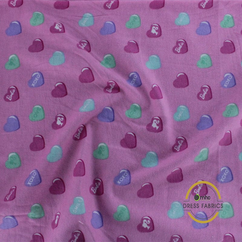 FLANNEL Dress Forms Printed Flannel Fabric Barbie 110cm (7062466855001)
