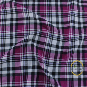 FLANNEL Dress Forms Printed Flannel Fabric Cerise Pink 110cm (7062466330713)