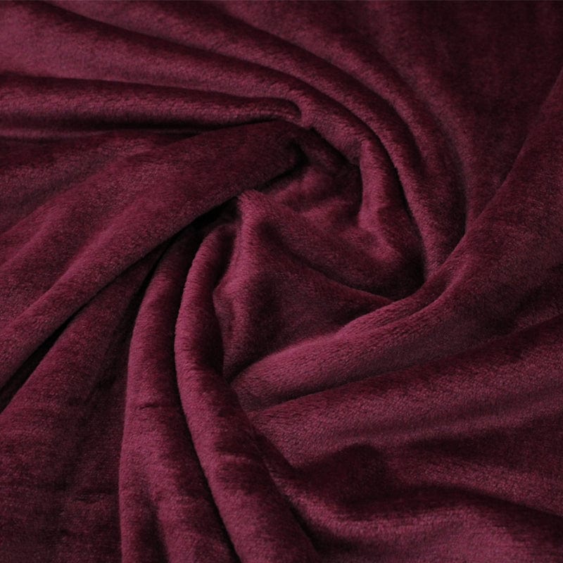 Fleece Dress Fabrics Maroon Mongolian Fleece Fabric 150 cm (6565831934041)