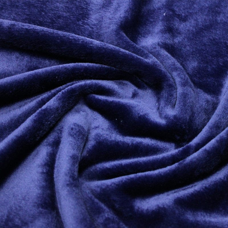 Fleece Dress Fabrics Navy Mongolian Fleece Fabric 150 cm (6565831934041)