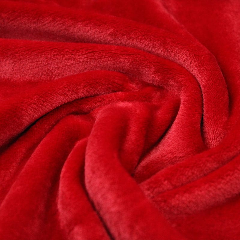 Fleece Dress Fabrics Red Mongolian Fleece Fabric 150 cm (6565831934041)