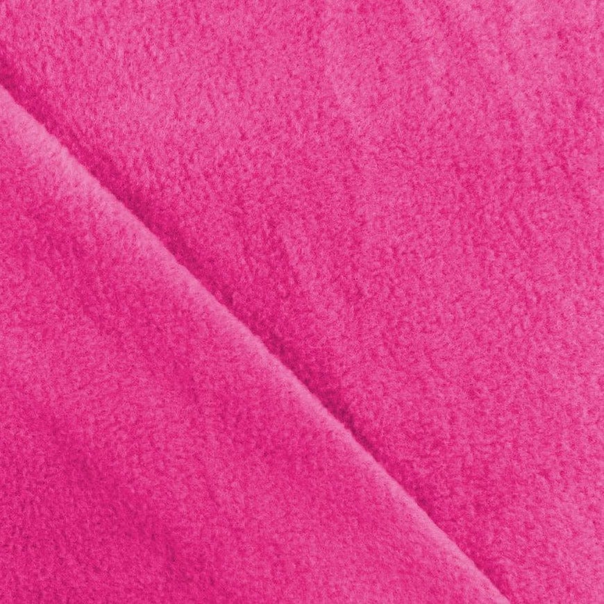 Fleece fabric Cerise Pink 150 cm Plain Polar Fleece 150CM Fabric (2061699481689)