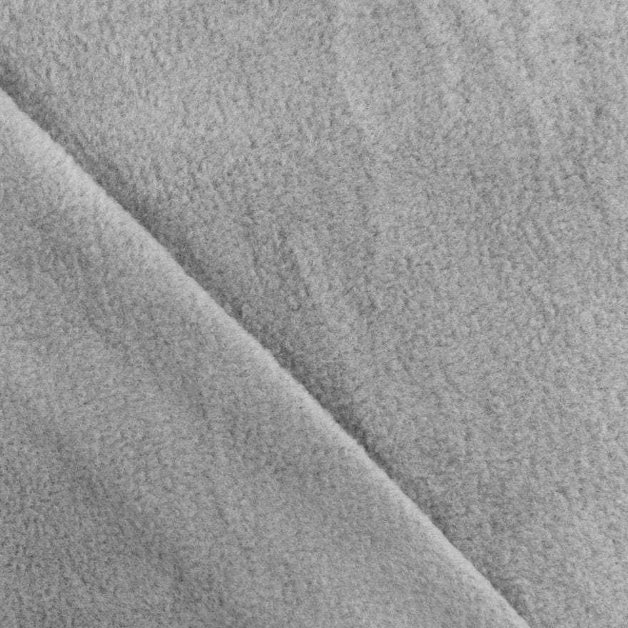 Fleece fabric Silver 150 cm Plain Polar Fleece 150CM Fabric (2061699481689)