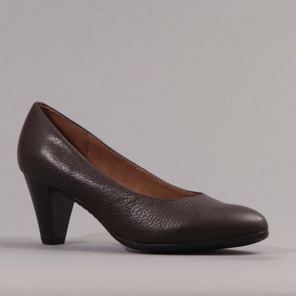 Froggie Court heel Froggie Ladies Shoes Brown (7278223556697)