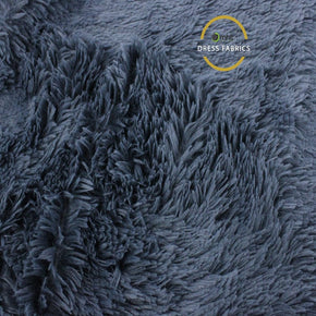 FUR Dresses Mustela Fur Fabric Dark Grey 150cm (7024058892377)