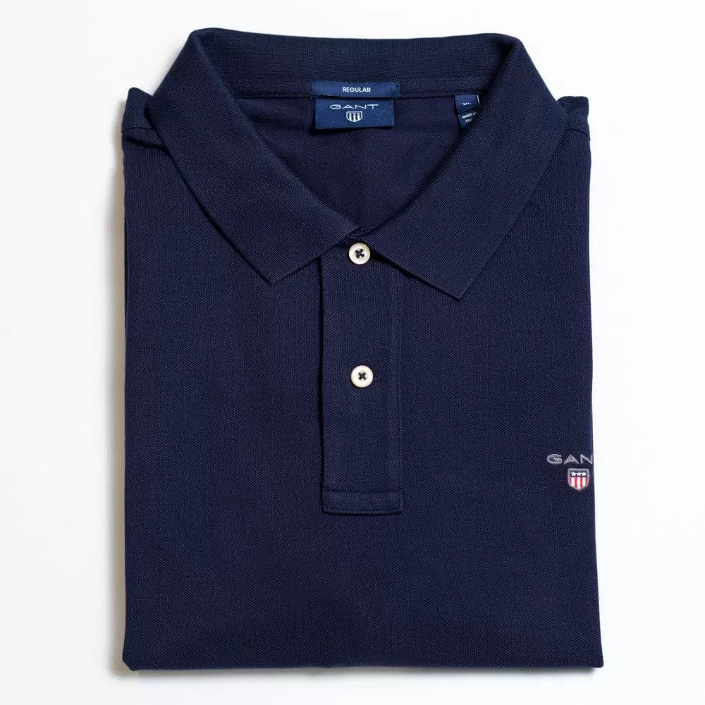 Gant Long Sleeve Pique Golfer Dark Blue for Sale ️ Lowest Price Guaranteed