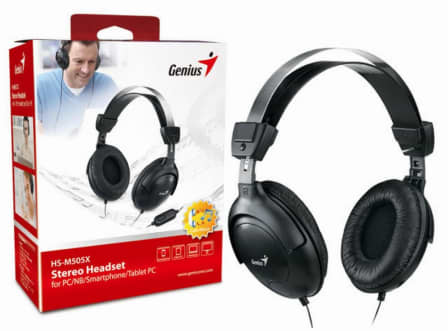 Genius Headset+Mic Genius HS-M505X Stereo Headset (7156998373465)