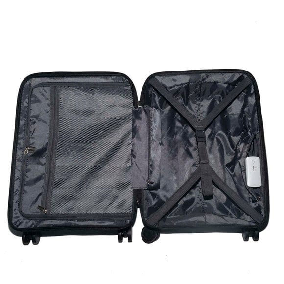 Gino De Vinci Luggage 50 CM Gino De Vinci Suterra Cabin Roller Case Black (7160839209049)