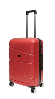 Gino De Vinci Luggage 60 CM Gino De Vinci Swirl Medium Roller Case Red (7160861294681)