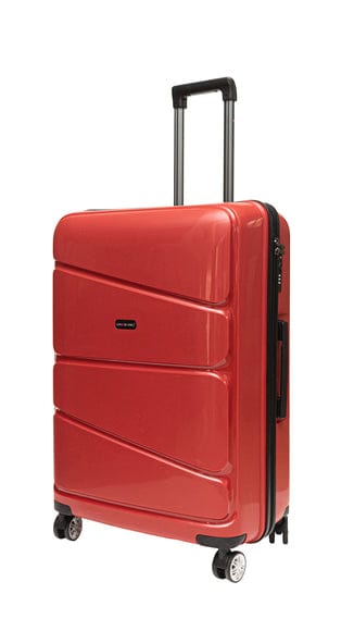 Gino De Vinci Luggage 70 CM Gino De Vinci Swirl Large Roller Case Red (7160864407641)