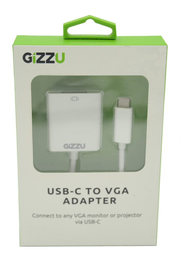 GIZZU Tech GIZZU USB-C To O VGA Adapter White (2061781598297)