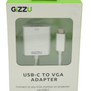 GIZZU Tech GIZZU USB-C To O VGA Adapter White (2061781598297)