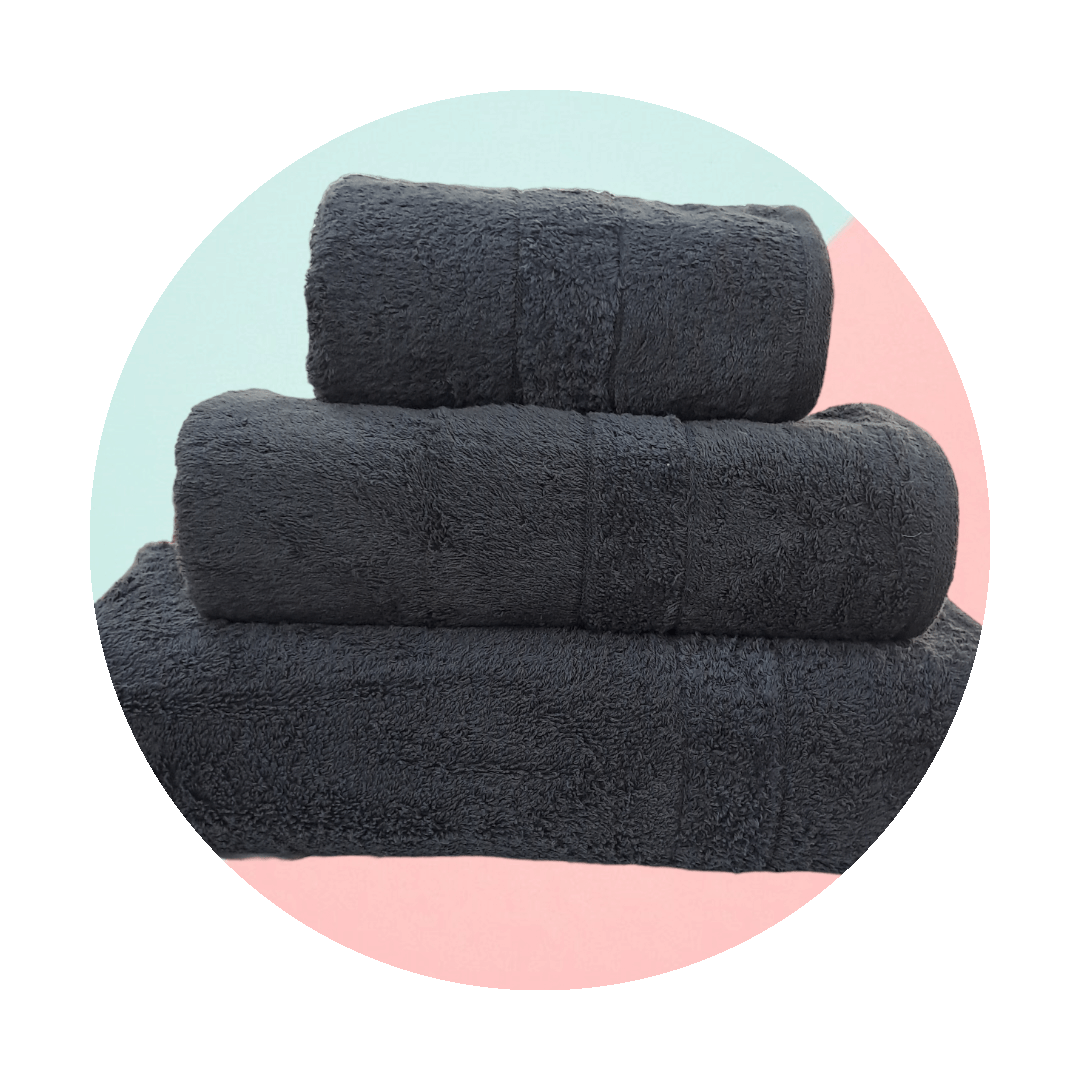 Glodina TOWEL Glodina Marathon Platinum  Charcoal Towel 610gsm (7006469292121) (7757085212761)