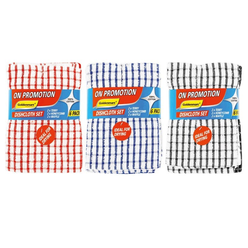 Goldenmarc Dish Coloth Goldenmarc Dish Cloth Set 6 Pack (7258114981977)