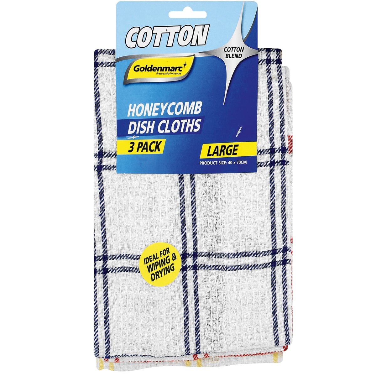 Goldenmarc Dish Coloth Goldenmarc Honeycomb Dish Cloths 3 Pack (7258896072793)