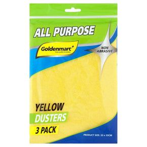 Goldenmarc Dish Coloth Goldenmarc Yellow Duster 3 Pack (7260507340889)