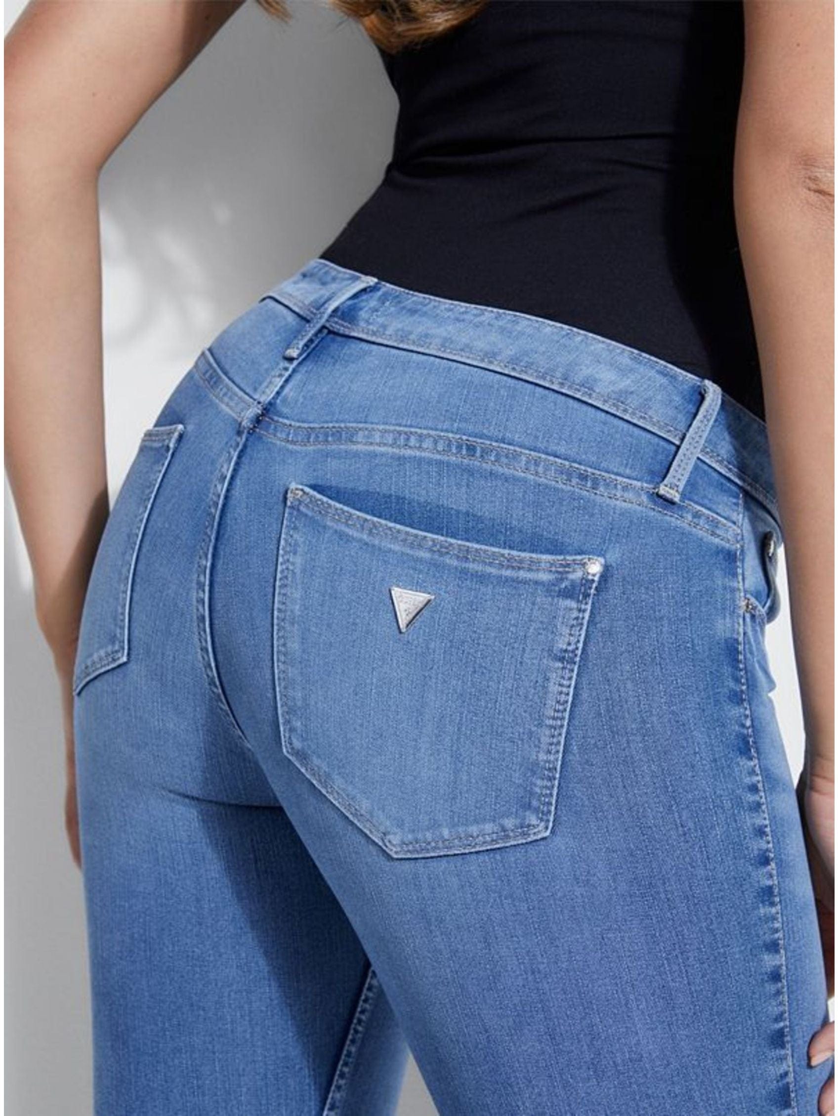 Guess Ladies Jeans Guess Ladies Eco Power Skinny Jean Light Wash (7133527834713)