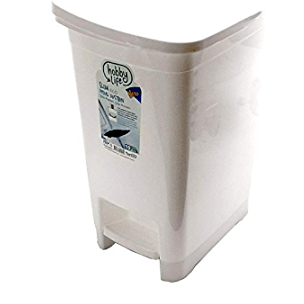 Hobby Life Decor Hobby Life Slim Eco Pedal Dustbin White 10 Litre (4719339503705)