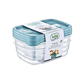 Hobby Life STORAGE CONTANER Hobby Life 3 Piece Trend Rectangular Food Storage Container Set (6958889107545)