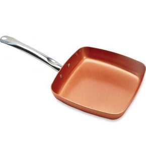 Homemark FRYING PAN Copper Chef - 24cm Square Pan- Without lid - Non Stick Coating (4742145474649)