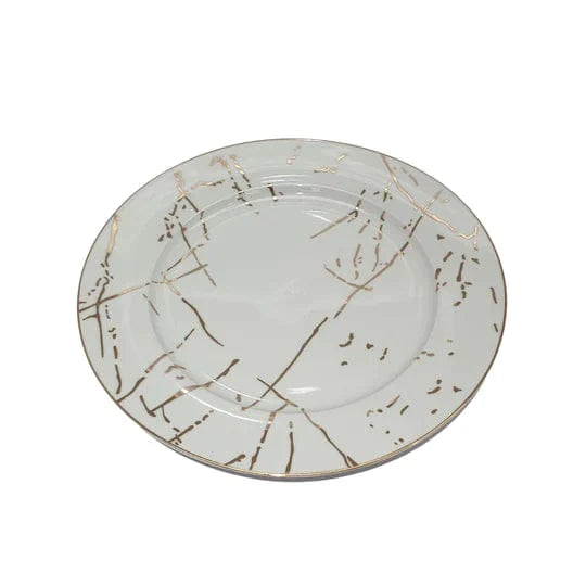 Homeware Dinner Plate Dinner Set 47 Piece Gold Rim And Gold Pattern SGN2443 (7209546252377)