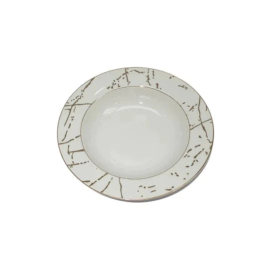 Homeware Dinner Plate Dinner Set 47 Piece Gold Rim And Gold Pattern SGN2443 (7209546252377)
