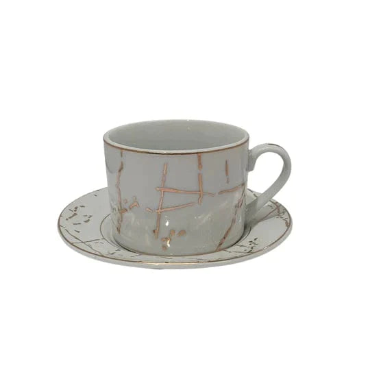 Homeware Dinner Plate Dinner Set 47 Piece Gold Rim And Gold Pattern SGN2443 (7209546252377)