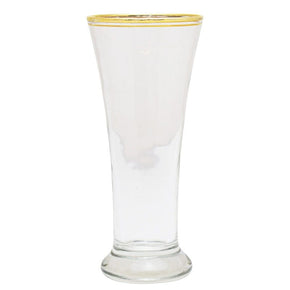 Homeware GLASS Glacier Milkshake 6 Piece Glass - Clear & Gold (6576063905881)