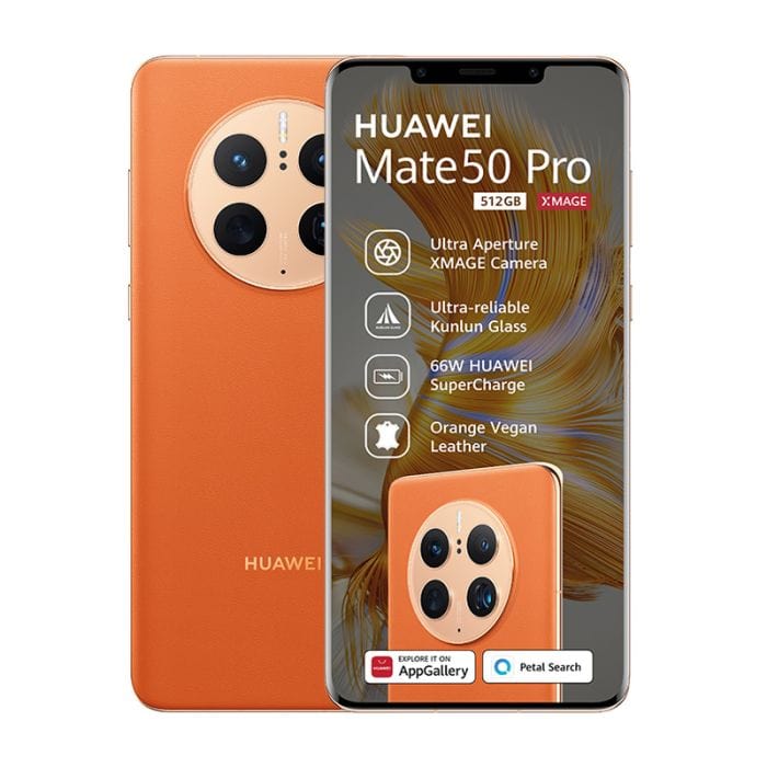 Huawei Smart Phones Huawei Mate 50 Pro Dual Sim 512GB - Orange (7227454521433)