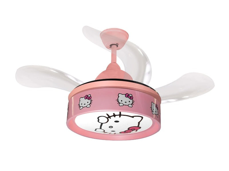 HUAYI Kiddies Ceiling Fans HJ-3503 Pink Hello Kitty (7265594114137)