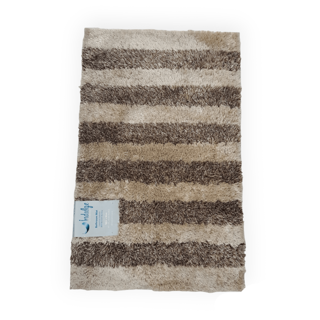 Indulge Bedroom & Bathroom Two Tone Microfibre Bathroom Mat 50 X 80Cm (7249371824217)
