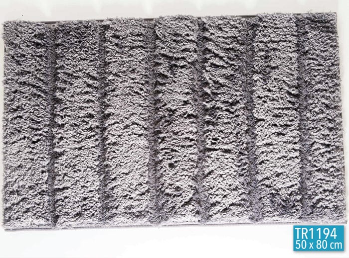 Indulge Bedroom Mat Indulge Thick Stripe Microfibre Bathroom Mat 50X80 TR1194 (7070410178649)