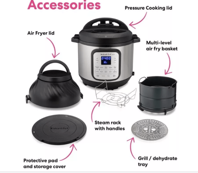 INSTANT POT AIR FRYER Instant Pot Duo 8 Litre 11-in-1 Smart Cooker 113-0047-01 (6600590131289)